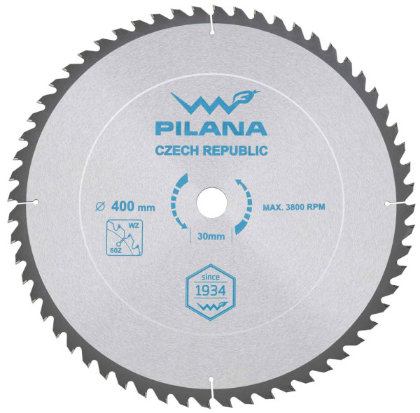 Pílový kotúč s SK plátkami 400x3,0x30 zuby 60 WZ, PILANA