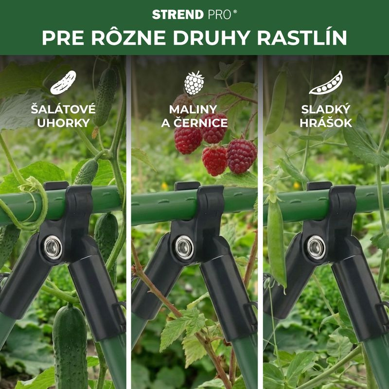 Spojka Strend Pro, plast, konektor A na záhradné oporné tyče, 20 mm, bal. 4 ks 3