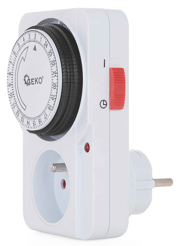 Mechanický časový spínač elektrického prúdu, 230V, GEKO 1