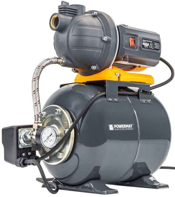 Domáca vodáreň 400 W, nádrž 19 l, max. výška 7 m, 108 l/min, tlačná výška 30 m