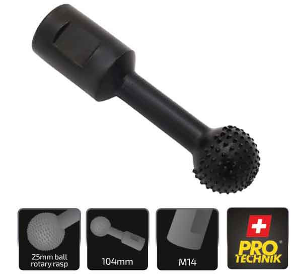 Rašpľa do uhlovej brúsky, priemer 25 mm, uchytenie M14, XL-TOOLS 6
