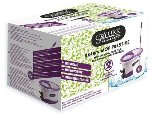 Súprava upratovacia York Prestige 072700, rotačný mop, microfiber, 2x náhrada 1