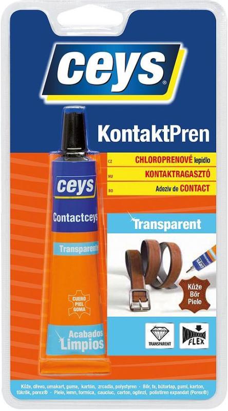 Lepidlo Ceys KONTAKTCEYS transparentné, tuba, 30 ml