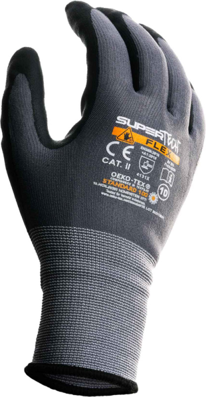 Ochranné rukavice SUPER TECH FLEX, mikropenový nitril, veľkosť 6, VASKO 3