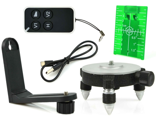 Laser krížový samonivelizačný, presnosť 1,5 mm/5m, dosah 30 m, 360°, 12 lúčov, GEKO 8