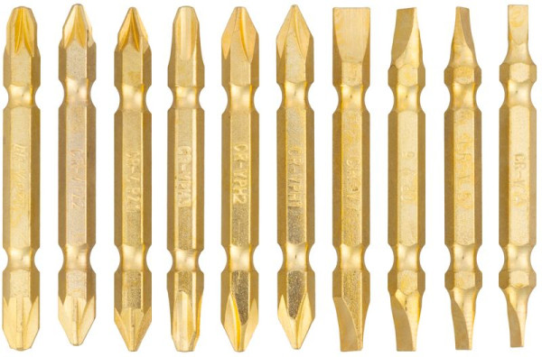 Sada bitov Strend Pro YF40020, 10 dielna, L-65 mm, CrV, GoldenFish 1