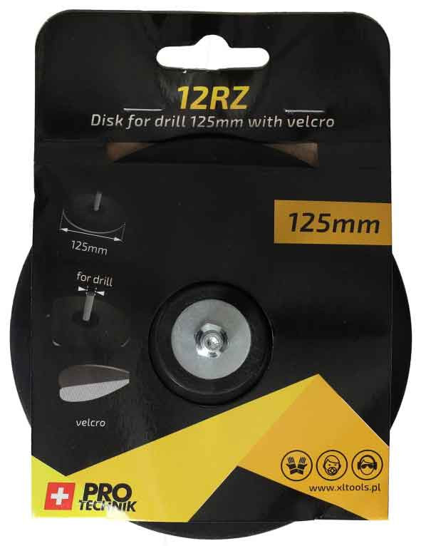 Kotúč unášací do vŕtačky 125 mm na suchý zips, XL-TOOLS 1