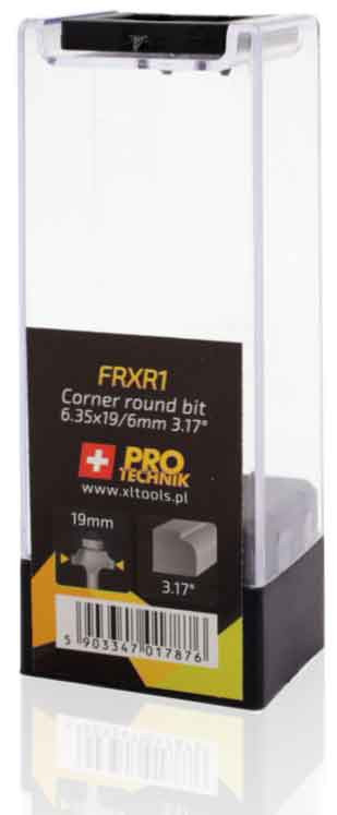 Stopková fréza do dreva, R = 3.17 mm, priemer 19 mm, stopka 6 mm, XL-TOOLS 2