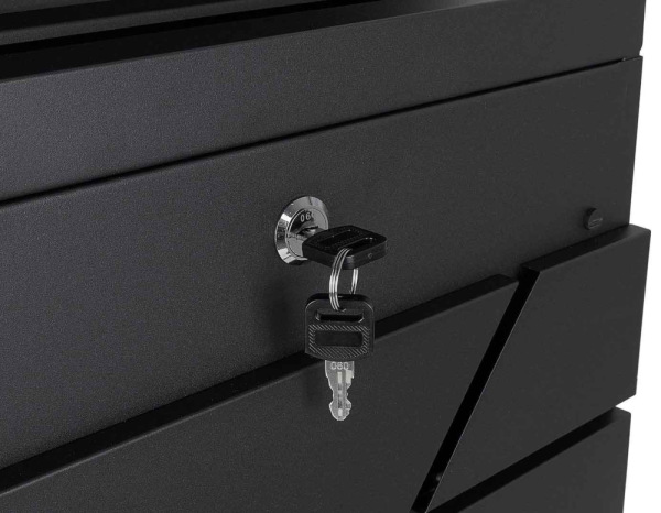 Poštová schránka 36,5 x 36,5 x 10 cm, čierna, GEKO 3