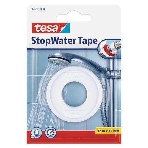 Páska tesa® StopWater, teflónová, biela, lepiaca, 12 mm, L-12 m