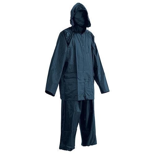 Oblek CARINA modrý XL, Pvc, nepremokavý, s kapucňou
