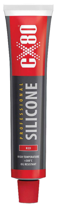 SILIKÓN PROFESIONAL do 380°C, 80 ml, červený s aplikátorom, na blistri 1