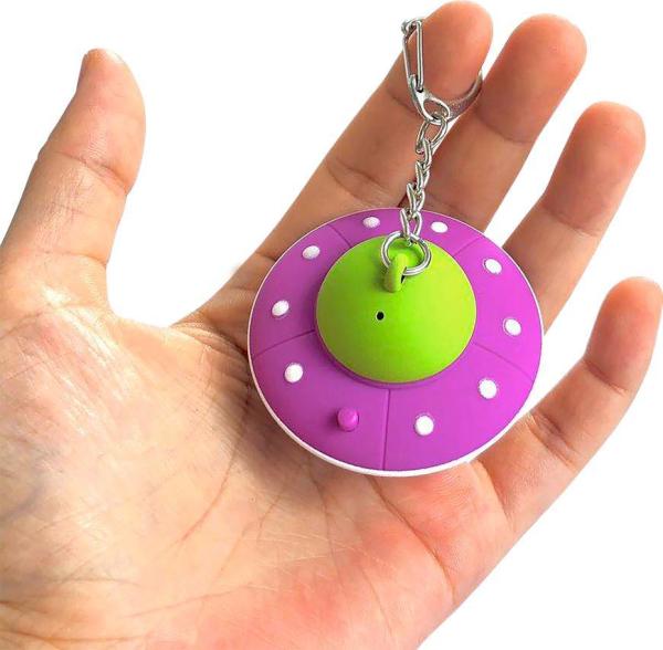 Svietidlo Strend Pro Keychain, kľúčenka, prívesok so zvukom, raketa/ufo/kozmonaut/vesmírna loď, LED