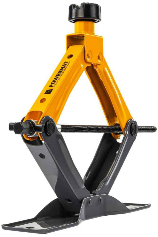 Zdvihák trapézový 1.500 kg, 110-360 mm, otočná gumová podložka, POWERMAT 8