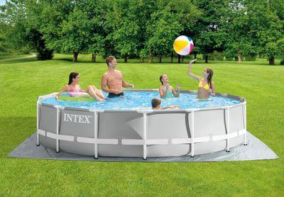 Bazén Intex® Prism Frame Premium 26724, kartušová filtrácia, rebrík, krycia plachta, spodná plachta,