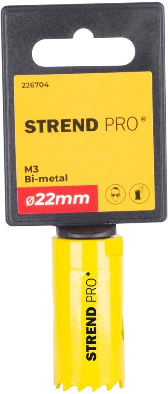 Vyrezávač Strend Pro BHS44, 22 mm, M3 Bi-metal, korunka do kovu, pílový 2