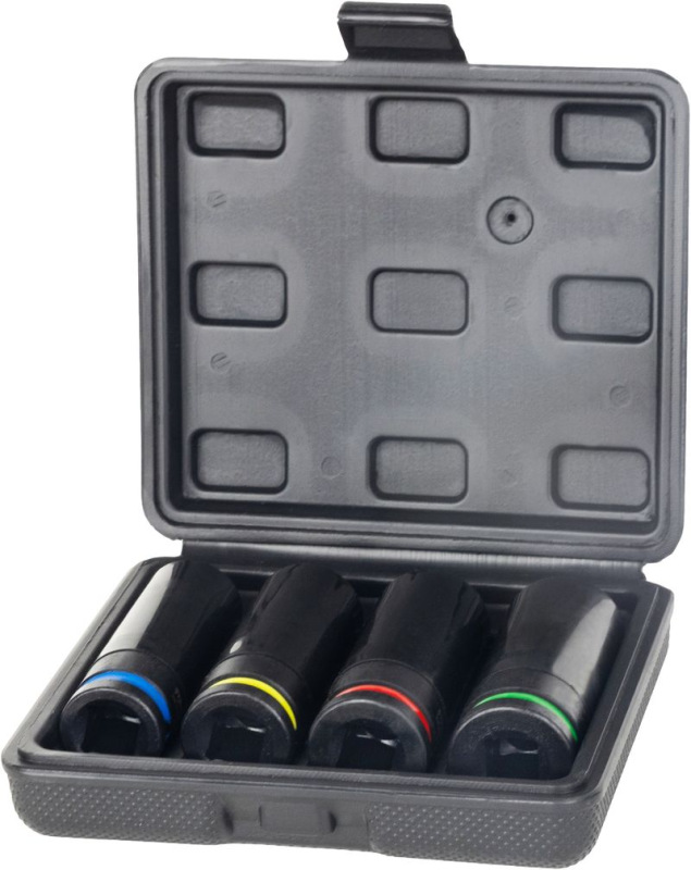 Sada hlavíc Strend Pro Premium, 4 dielna, CrV, 17-19-21-22 mm, profesionál 2