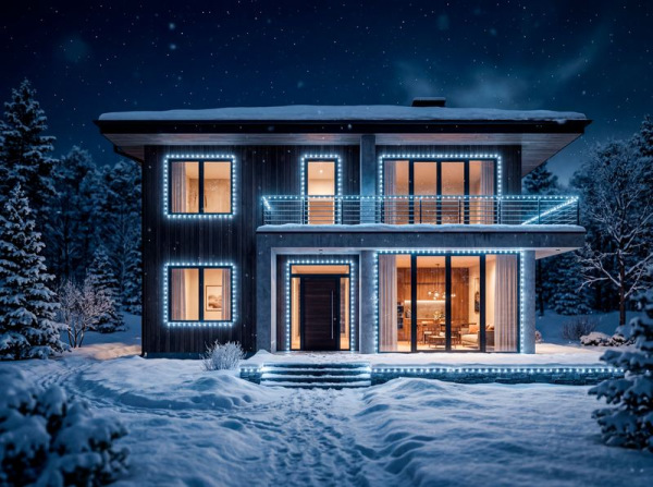 Reťaz MagicHome Vianoce, časovač, 100xLED, studená biela, 8 funkcií, 5 m, IP44 1