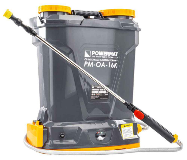 Postrekovač akumulátorový 16 litrový, akumulátor 12V, 8Ah, PM-OA-16K, POWERMAT 2