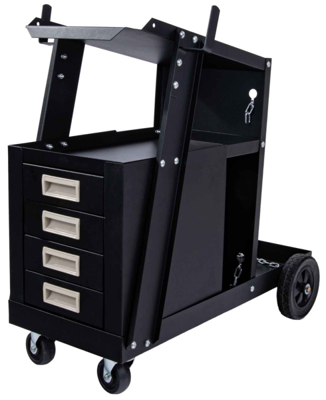 Mobilný vozík pre zváračov, 4 zásuvky, GEKO