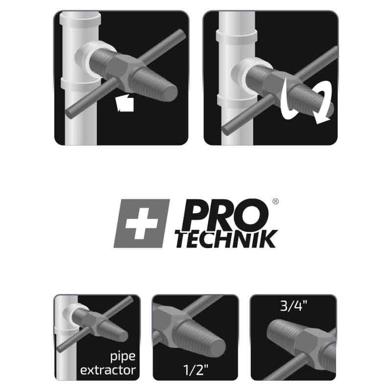 Vyťahovač zlomených ventilov 1/2" a 3/4", XL-TOOLS 6