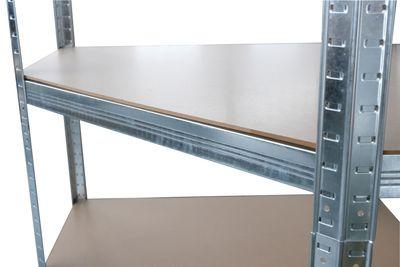 Regál Racks RAT80, do kúta, rohový, kovový, MDF, 5 políc, 180x90x40 cm, max. 150 kg/polica 1