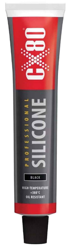 SILIKÓN PROFESIONAL do 380°C, 80 ml, čierny s aplikátorom, na blistri 1