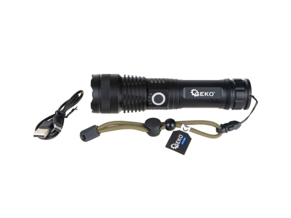 LED lampa XHP50 15W 1800 mAh 1500 lm IPX3, GEKO 1