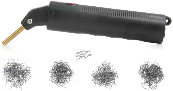 Zváračka na plast + LED svetlo, výkon 100 W, 200 spony, MAR-POL 5