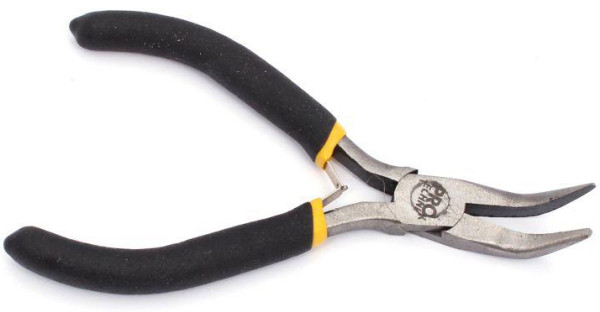 Kliešte na jemnú mechaniku ohnuté MINI, PRO-TECHNIK