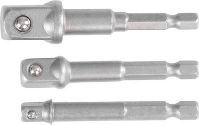 Sada adaptérov Strend Pro, do vŕtačky, 1/4", 3/8", 1/2" 1