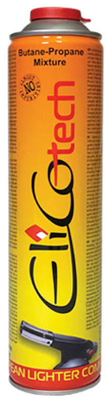 Plynová kartuša s propan-butanom 600 ml/336 g, pripojenie na závit 7/16", ELICO