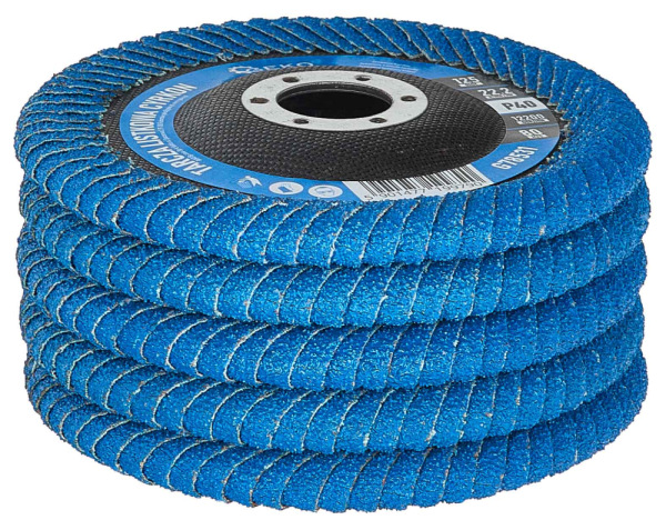 Brúsny lamelový kotúč polkruhový na zvary 125 x 22,2 zrno 40 ZIRKON, GEKO 6