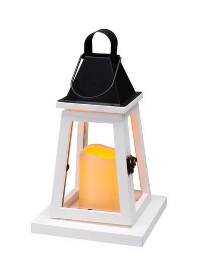 Lampáš MagicHome LW8823, 17x17x33 cm, LED, 3xAAA, drevo