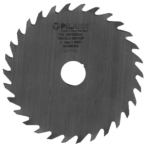 Pílový kotúč 125 x 1,2 x 22,2 mm, 30 zubov, UNIVERZAL, PILANA