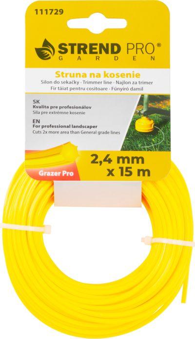 Silon na kosenie Grazer Pro Hepta 2,4 mm, L-15 m, HEX