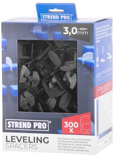 Medzerník Strend Pro LS230T, nivelačný, pod obklad, 3.0 mm, bal. 300 ks, plast čierny 1