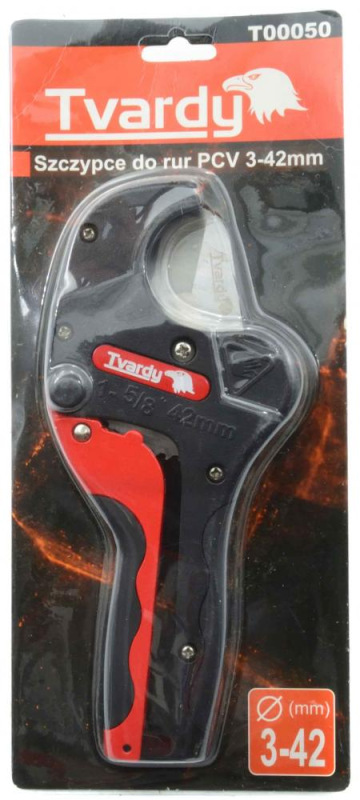 Nožnice na PVC rúrky, priemer 3 - 42 mm, TVARDY 1