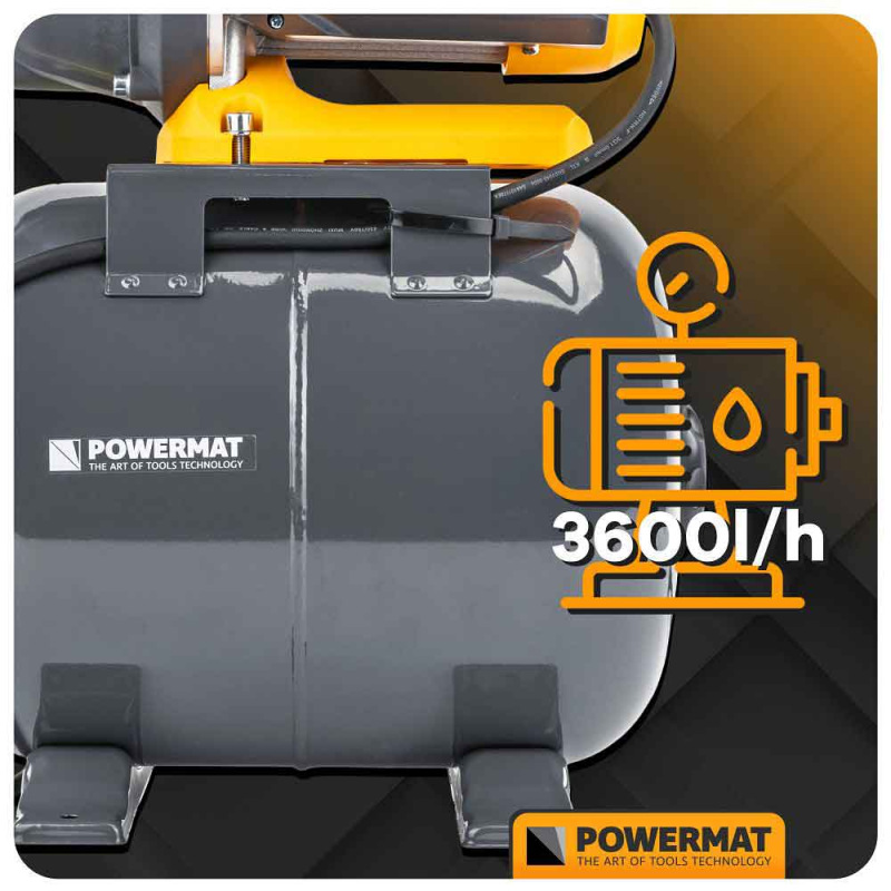 Domáca vodáreň 400 W, nádrž 19 l, max. výška 7 m, 108 l/min, tlačná výška 30 m 2