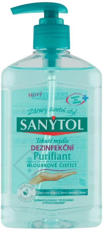 Mydlo Sanytol, Purifiant, dezinfekčné, tekuté, hĺbkové čistenie, 250 ml