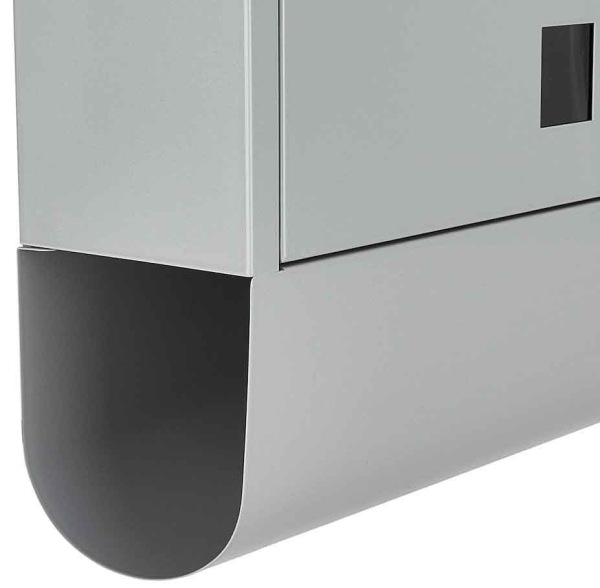 Poštová schránka 34 x 30 x 10 cm, sivá, GEKO 2