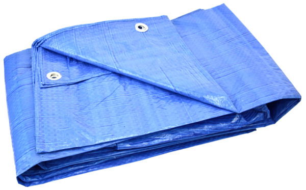 Plachta 5 x 8 m, nepremokavá s okami, modrá, GEKO