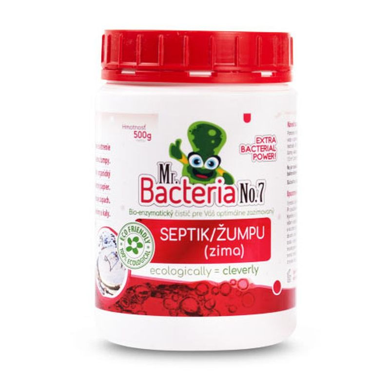 Aktivátor Mr.Bacteria No.7, zazimovač pre septik/žumpu, 500g
