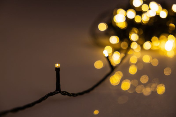 Reťaz MagicHome Vianoce, 230V, 14 m, 140 LED teplá biela, osvetlenie 5