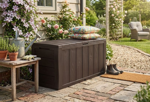 Box Keter® SHERWOOD 270 lit., hnedá, 1170x450x575 mm, úložný 1