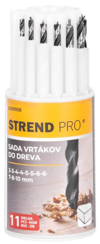 Sada vrtákov Strend Pro, do dreva, 13,3x5,4x5,4 cm, bal. 11 ks 1