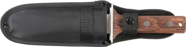 Nôž Strend Pro Premium, HORI HORI, záhradný, s púzdrom, drevená rúčka, univerzal 1