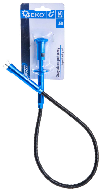 Elastický vyťahovač s magnetom, LED a čeľusťami, 60 cm, GEKO 3