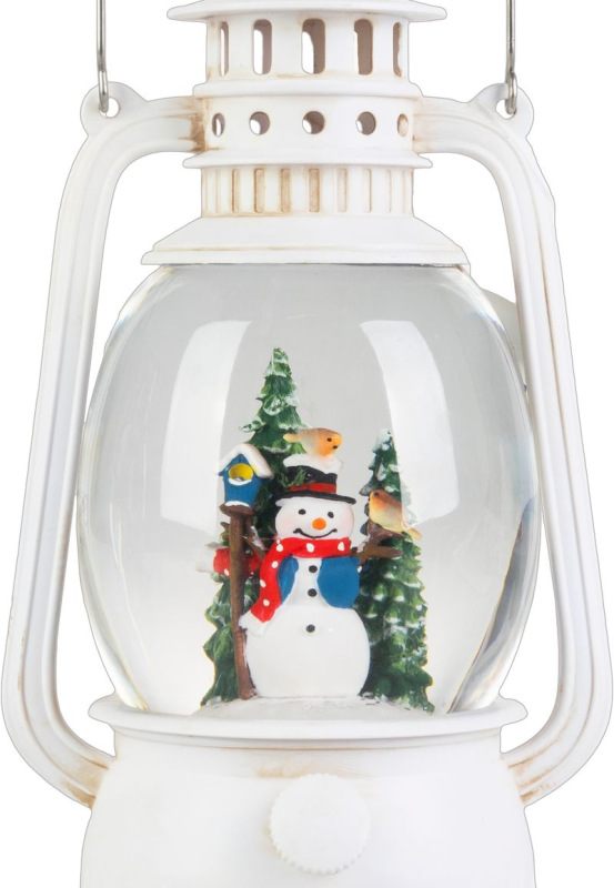 Lampáš MagicHome Vianoce, snehuliak, plast, 1xLED teplá biela, 12x10x20.5 cm, 3xAA 2