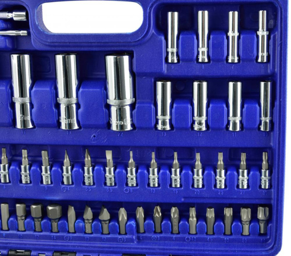 Gola sada 1/4" a 1/2", 108-dielna v plastovom kufri, GEKO 3